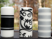 Easy Paper Crafts Embellish Plain Candles